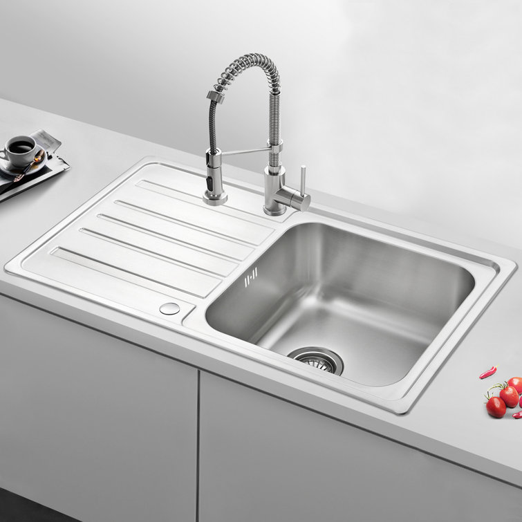 Belfry Kitchen Thurston Single Bowl Inset Kitchen Sink Wayfair.co.uk